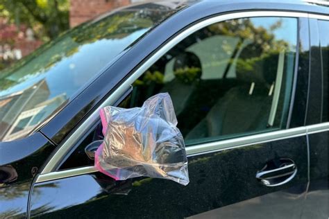 plastic bag over car mirror|wrap around rear view mirror.